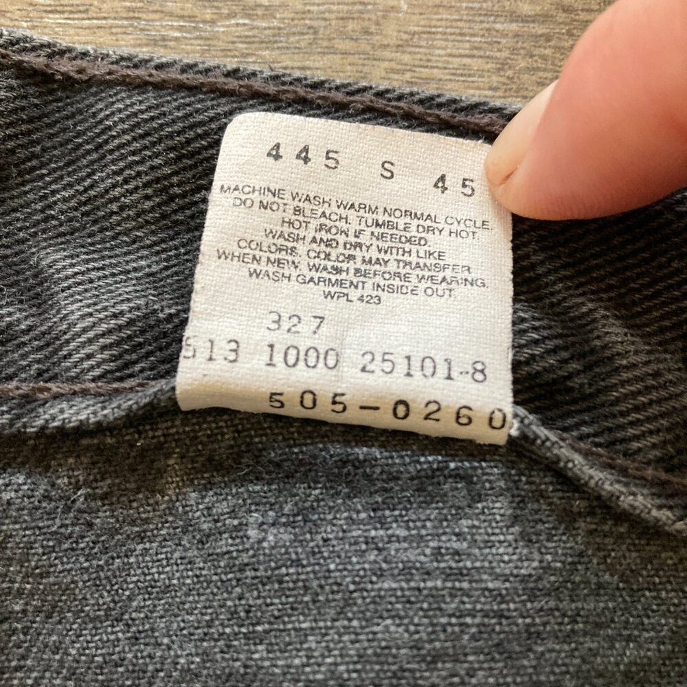 Vintage 2000 Black Levi's 505 32W x 32L - Made in USA - Picture 10 of 14